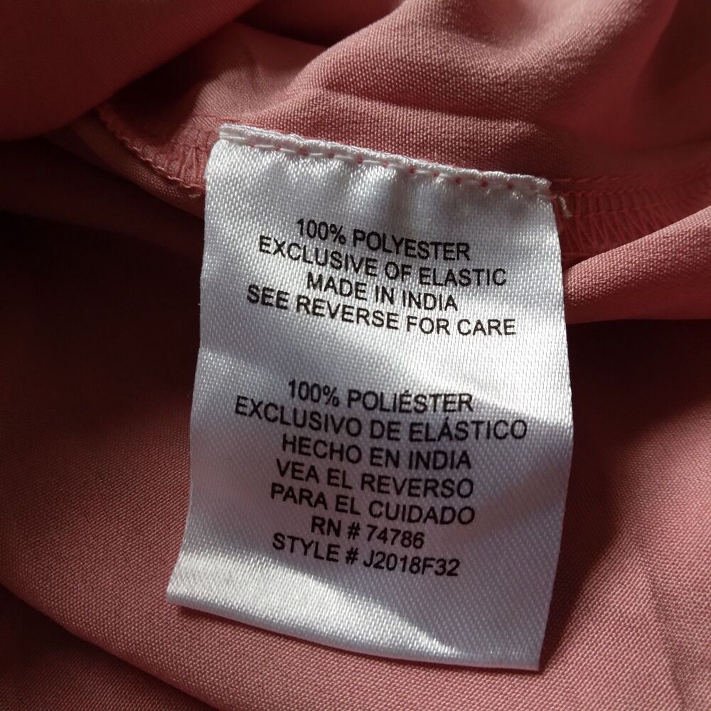 Patrons of Peace Dress Gypsy Floral Boho Peasant Pink Blue Womens Large - Picture 9 of 14